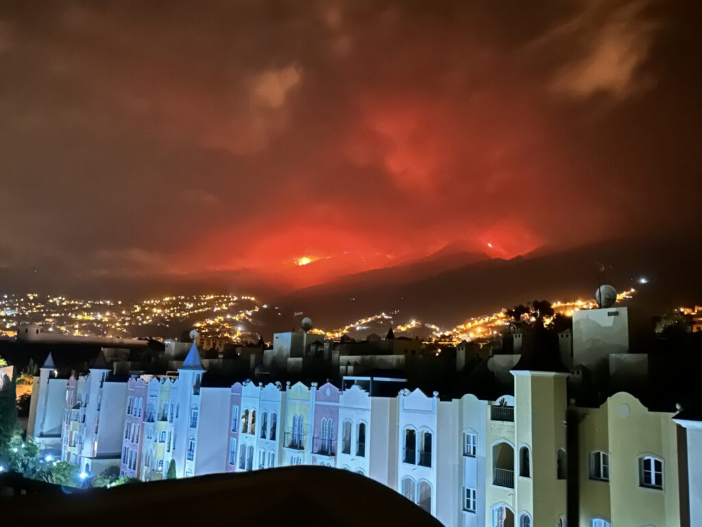 Waldbrand auf Teneriffa 19/08/2023